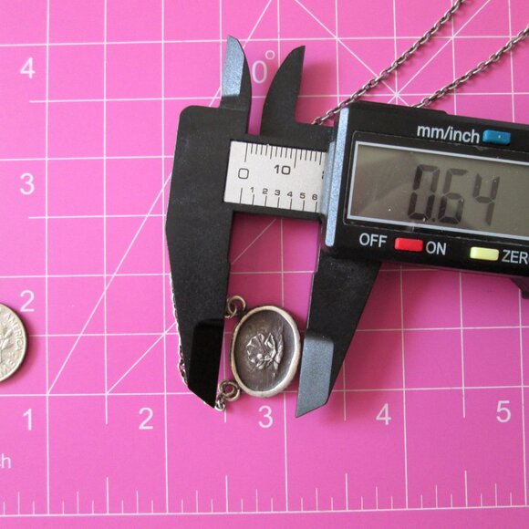 PYRRHA Design Wax Seal Birth Of Venus Pendant Necklace Sterling Silver 925 - Picture 9 of 15